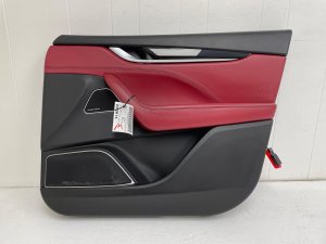 2017-2024 Maserati Levante Black Door Interior Trim Panel - Front, Right (Passenger) (Used OEM)