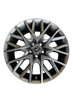 2019-2022 Lexus RC300 Gray 19x8 20-Spoke Polished Silver Alloy Wheel (Used OEM)