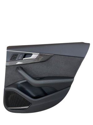 2017-2019 Audi A4 Black Door Interior Trim Panel - Rear, Right (Passenger) (Used OEM)