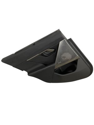 2024-2025 BMW 530i Black Door Interior Trim Panel with Sun Shade - Rear, Left (Driver) (Used OEM)