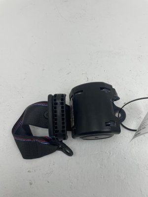 2015-2020 BMW M4 Black Seat Belt Assembly - Rear, Left (Driver) (Used OEM)