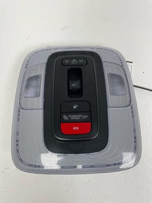2021-2025 Hyundai Elantra Black w/ Red Stitching Overhead Roof Console Panel - Front (Used OEM)