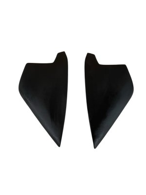 2015-2020 Lexus RC F Black Center Console Knee Cover Trim Panel Set - Front (Used OEM)