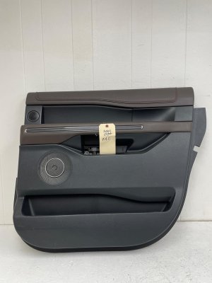 2018-2021 Lincoln Navigator Ebony (Black) Door Interior Trim Panel - Rear, Right (Passenger) (Used OEM)