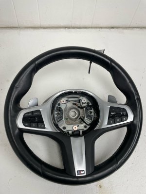 2022-2023 BMW X3 Black M Sport Steering Wheel with Buttons - Front (Used OEM)