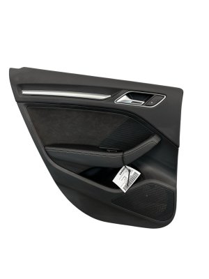 2015-2020 Audi A3 Black Door Interior Trim Panel - Rear, Left (Driver) (Used OEM)