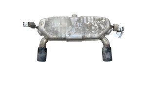 2016-2023 Audi TT Chrome Exhaust Muffler Assembly with Chrome Tips - Rear (Used OEM)
