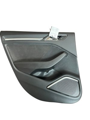 2015-2020 Audi A3 Black Door Interior Trim Panel - Rear, Left (Driver) (Used OEM)