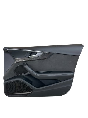 2017-2019 Audi A4 Black Door Interior Trim Panel - Front, Right (Passenger) (Used OEM)