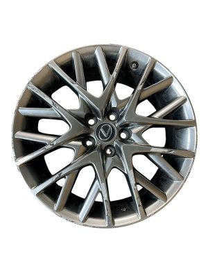 2019-2022 Lexus RC300 Gray 19x8 20-Spoke Polished Silver Alloy Wheel (Used OEM)