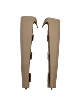 2019-2024 Porsche Cayenne Beige Lower Door Trim Cover Panel Set - Front (Used OEM)