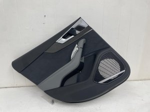 2022-2024 Audi A5 Black Door Interior Trim Panel - Rear, Left (Driver) (Used OEM)