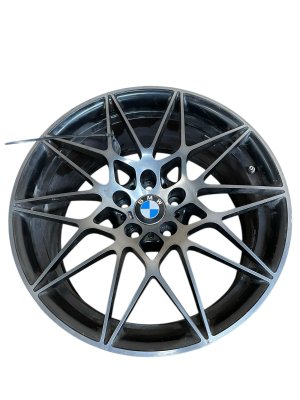 2018 BMW M3 Black 20x10 10-Spoke Y-Design Machined Black Forged Aluminum Wheel - Rear (Used OEM)