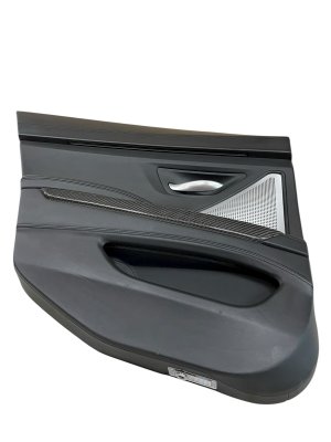 2013-2019 BMW 650i Black Door Interior Trim Panel - Rear, Left (Driver) (Used OEM)