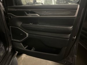 2022-2023 Jeep Wagoneer Black Door Interior Trim Panel - Front, Right (Passenger) (Used OEM)
