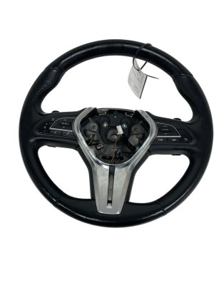 2018-2022 INFINITI Q50 Black Heated Leather Steering Wheel with Controls and Paddle Shifters (Used OEM)