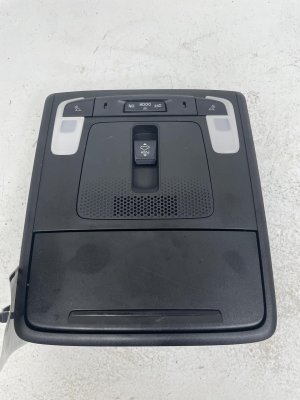 2023-2025 Acura Integra Ebony (Black) Overhead Console with Dome Light and Sunroof Switch - Front (Used OEM)