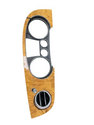 2011-2018 Bentley Continental Brown Instrument Cluster Bezel and Vent Trim (Used OEM)