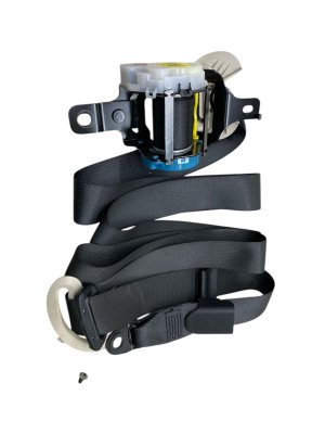 2021-2024 Genesis GV80 Black Seat Belt Assembly with Tensioner - Rear, Right (Passenger) (Used OEM)