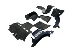 2011-2018 Bentley Continental Beluga (Black) 8-Piece Trunk Trim Cover Panel Set - Rear (Used OEM)