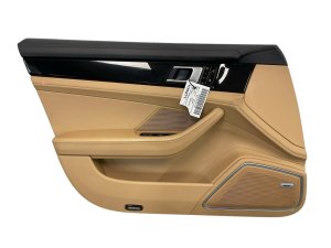 2017-2023 Porsche Panamera Beige Door Interior Trim Panel - Front, Left (Driver) (Used OEM)