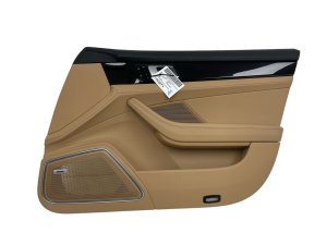2017-2023 Porsche Panamera Beige Door Interior Trim Panel - Front, Right (Passenger) (Used OEM)