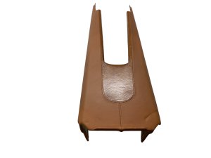 2011-2012 Fisker Karma Tan Center Console Armrest - Rear (Used OEM)