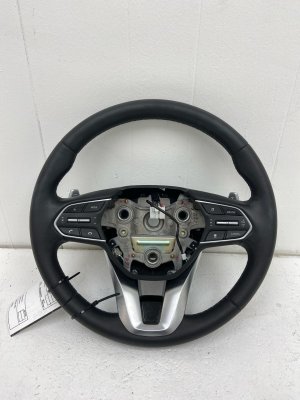 2020-2022 Hyundai Palisade Black Heated Perforated Leather 3-Spoke Steering Wheel (Used OEM)