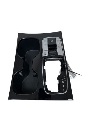 2022-2025 Hyundai Tucson Upper Center Console Shifter Bezel and Cup Holder Trim with Control Switches (Used OEM)