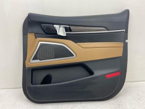 2020-2022 Kia Telluride Tan Door Interior Trim Panel - Front, Right (Passenger) (Used OEM)