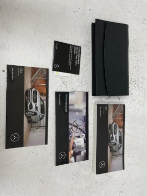 2023 Mercedes-Benz CLA250 Black Owners Manual Book Set with Pouch Case (Used OEM)
