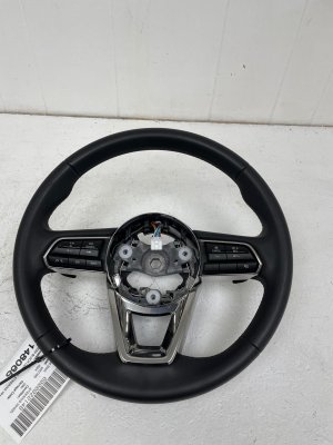 2025 Mazda CX-70 Black Leather Steering Wheel with Audio Controls and Paddle Shifters (Used OEM)