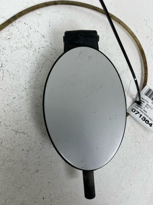 2011-2018 Bentley Continental Silver Fuel Filler Door Assembly with Pocket and Cap (Used OEM)