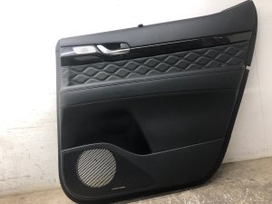 2020-2024 Hyundai Palisade Black Door Interior Trim Panel with Sunshade - Rear, Right (Passenger) (Used OEM)