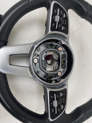 2021-2023 Mercedes-Benz GLA250 Black Leather Steering Wheel with Switches (Used OEM)
