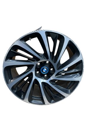 2014-2020 BMW i8 Black 20x8.5 15-Spoke Machined Face Directional Alloy Wheel - Rear, Right (Passenger) (Used OEM)