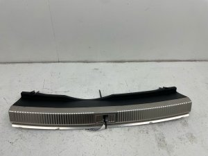 2013-2018 Audi S7 Black Trunk Sill Plate Latch Cover Panel - Rear (Used OEM)