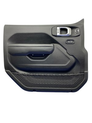 2021-2023 Jeep Wrangler Black Door Interior Trim Panel - Front, Left (Driver) (Used OEM)