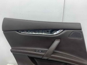 2014-2017 Maserati Quattroporte Brown Door Interior Trim Panel - Rear, Left (Driver) (Used OEM)