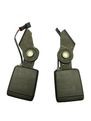 2023-2025 BMW M2 Black Seat Belt Buckle Set with Bracket - Rear (Used OEM)