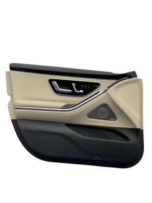  Mercedes-Benz Sclass Gray Door Interior Trim Panel with Heated Armrest - Front, Left (Driver) (Used OEM)