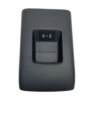 2022-2026 Hyundai Santa Cruz Center Console End Cap Trim Panel with USB-C Outlet - Rear (Used OEM)