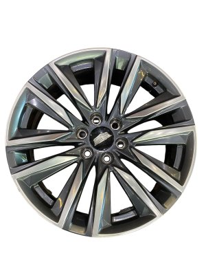 2021-2024 GMC Yukon XL Charcoal (Black) 22-Inch 12-Spoke Machined Polished Charcoal Alloy Wheel (Used OEM)