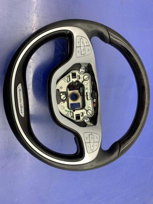 2014-2017 Mercedes-Benz S320 Black Round Style Wood Trim Steering Wheel with Lane Assist (Used OEM)