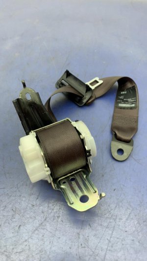 2018-2025 Lexus LS500 Brown Center Seat Belt Assembly - Rear, Right (Passenger) (Used OEM)