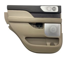 2022-2024 Lincoln Navigator Tan Door Interior Trim Panel - Rear, Left (Driver) (Used OEM)