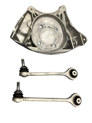2023-2025 Cadillac LYRIQ Upper Forward and Rearward Control Arm Set with Strut Mount - Front, Right (Passenger) (Used OEM)