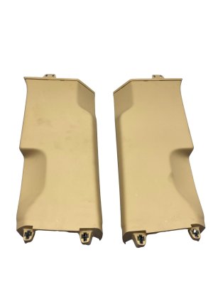 2019-2023 Porsche Cayenne Beige Lower B-Pillar Trim Cover Panel Set (Used OEM)