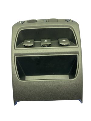 2018-2024 Jaguar E-Pace Center Console Trim Panel with Air Vent and USB Port - Rear (Used OEM)