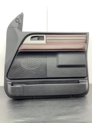 2015-2017 Ford Expedition Ebony (Black) Door Interior Trim Panel - Front, Right (Passenger) (Used OEM)